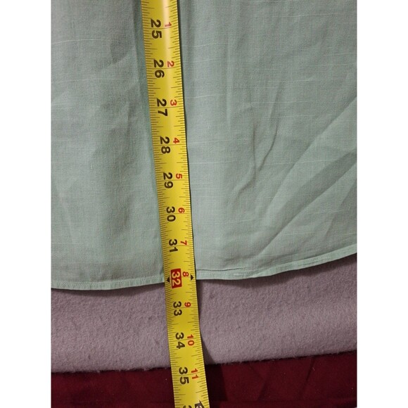 Vintage Polo Ralph Lauren Linen Blend Shirt Men Large Green Seafoam  Roll Tab - Picture 9 of 10